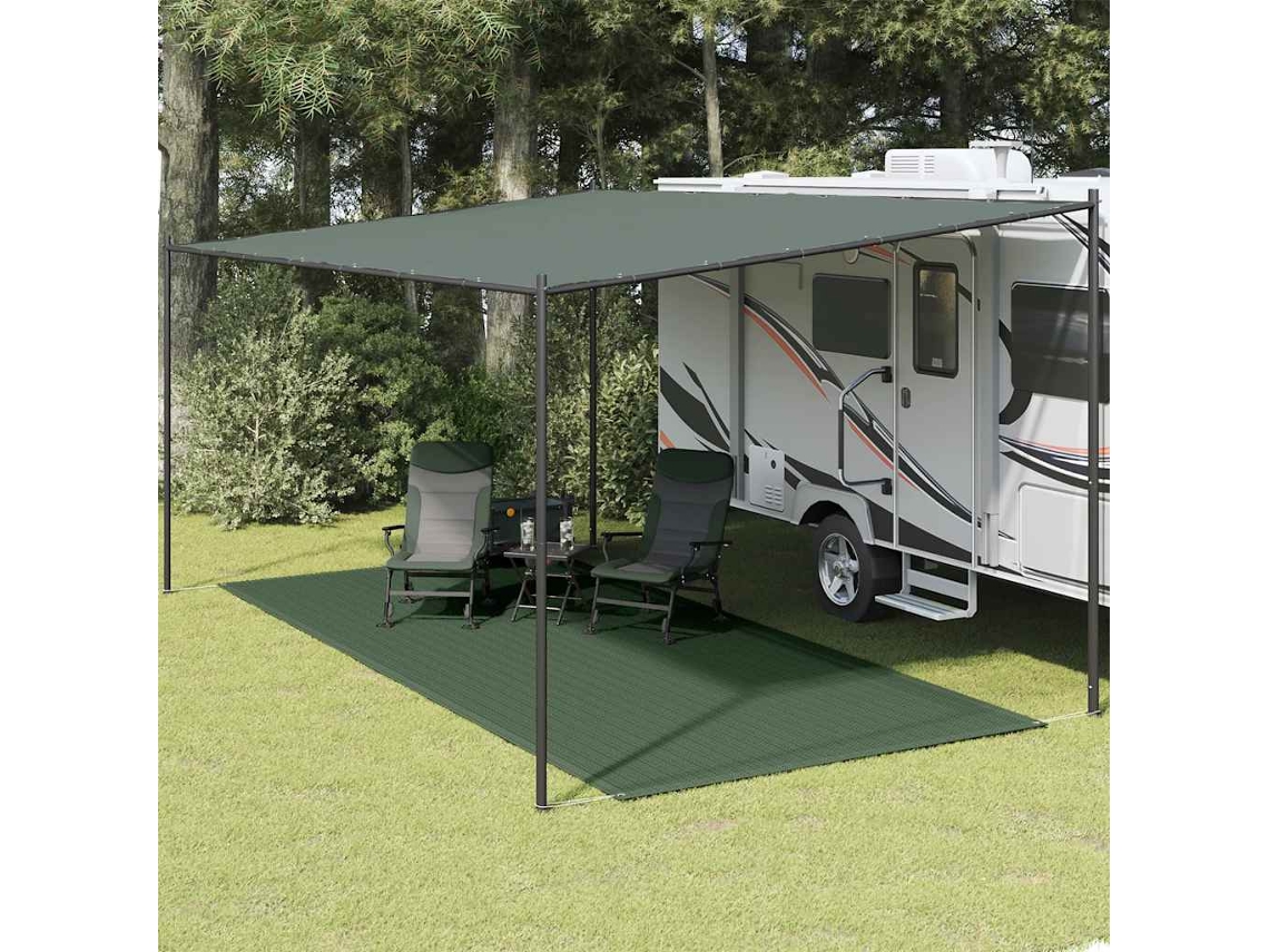 Vidaxl Tapete Para Tenda 250x600 Cm Pead Verde