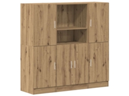 Kitchen Cabinet Set, Kitchen Cabinet Sets Vidaxl Marrom Madeira Processada (n/a)