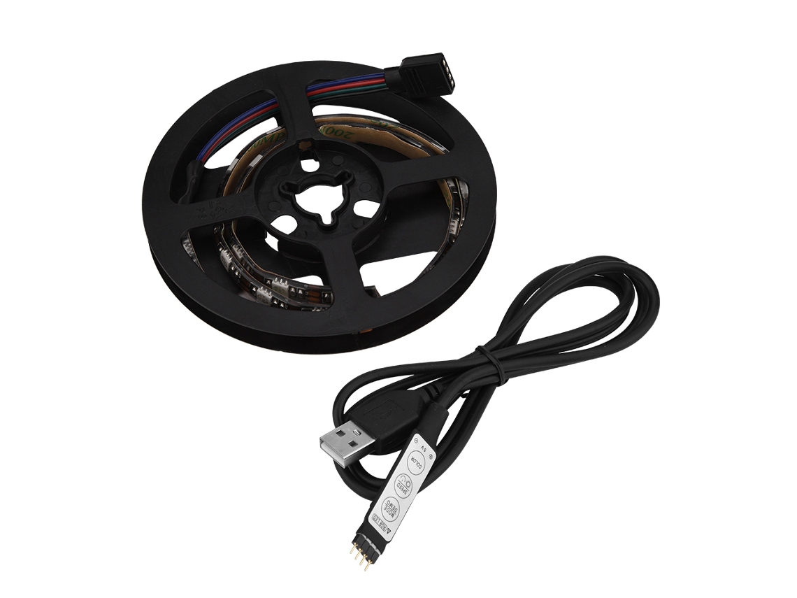 Fita De Led Soft Rgb Usb À Prova D'água Para Iluminação De Fundo De Computador E Tv 0.5m