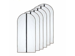 Capas Protetoras Contra Traças Para Roupas, 60 X 100 Cm (24' 40'), Pretas, Respiráveis, Transparentes E Com Zíper, Armazenamento De Roupas (