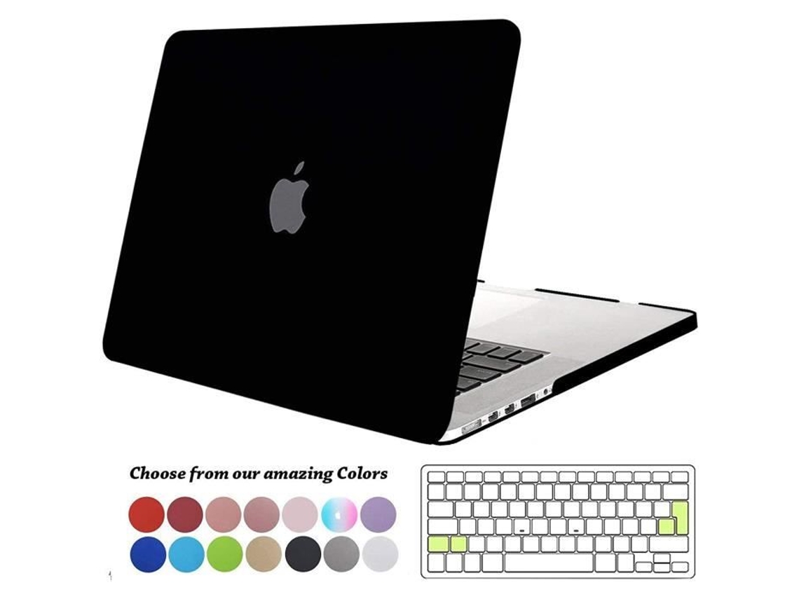 Capa Rígida Fosca Tecool Para Macbook Pro Retina De 13 Polegadas Com Protetor De Teclado De Silicone Para A1502 E A1425 - Preta