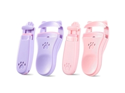 4 Pçs Curlers De Cílios Portáteis Com Design De Patinha De Gato E Curler De Canto