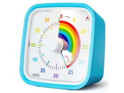 Temporizador Visual - Com Capa Protetora - Cronómetro De Cozinha - Para Crianças E Adultos - Abs - Azul