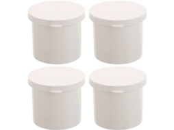 Conjunto de 4 frascos com bomba dosadora para cuidados com a pele: 50 ml (1,7 oz) recarregáveis.