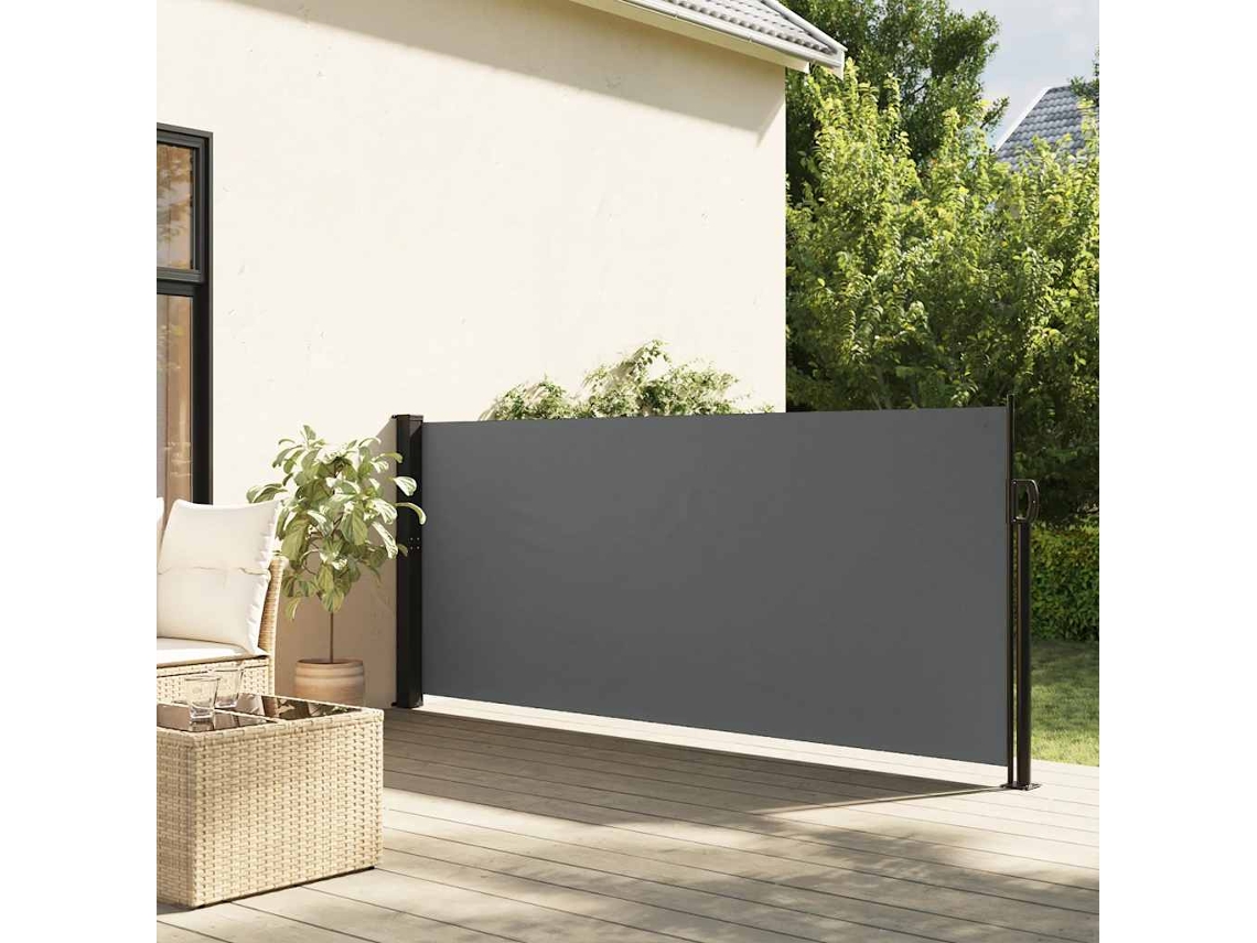 Toldo Exterior | Toldo Para Sol | Toldo Lateral Retrátil 117x300 Cm Antracite Wsd477020 LOVELY HOME