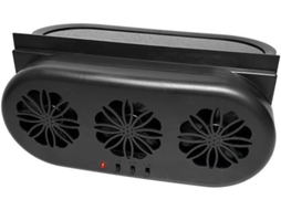 Ventilador De Exaustão Silencioso Para Carro Com 3 Ventiladores, Alimentado Por Energia Solar E Usb, Com Interruptor