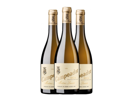 Vinho branco MARTÍNEZ LACUESTA Campeador Blanco Viura Rioja (0.75 L - 3 Unidades)