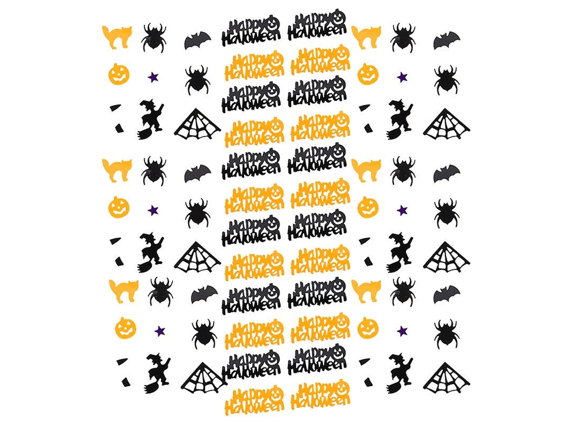 2 Pacotes de Confetes de Plástico para Decorações de Halloween ALLINLESS