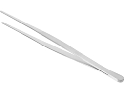 Pinça Para Churrasco Pretyzoom Em Aço Inoxidável, Prateada, Com Cabo Ergonômico, Segura Para Churrascos Em Família E