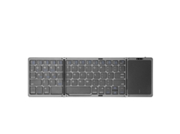 Teclado Bluetooth Dobrável E Recarregável B089t Com Touchpad Nostalgia88 (cinza)