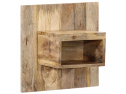 Vidaxl Mesa De Cabeceira 50x27x50 Cm Madeira Maciça Manga Áspera