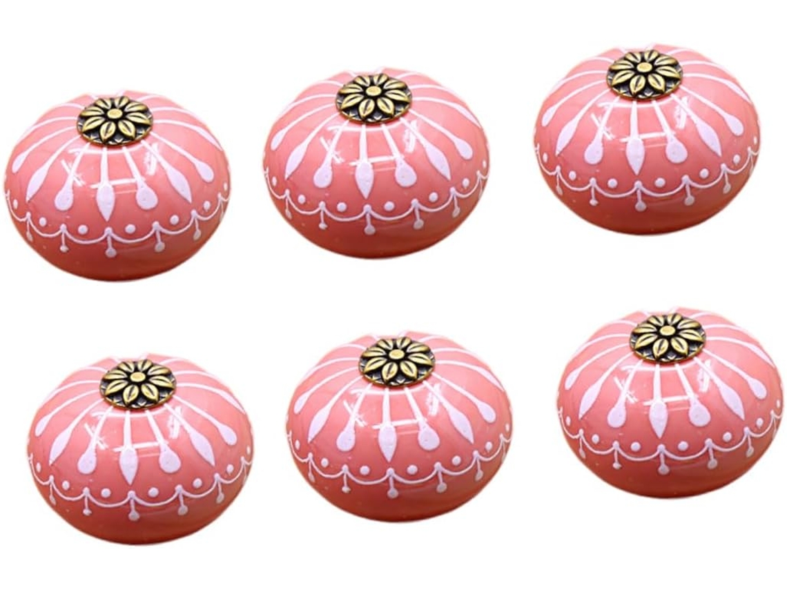 Conjunto De 6 Puxadores Redondos Para Portas, Armários E Gavetas Design Moderno Durável, Ideal Para Sua Casa