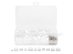 Conjunto de 150 conectores terminais eletrônicos sem isolamento, JST branco para uso doméstico, 2,54 mm