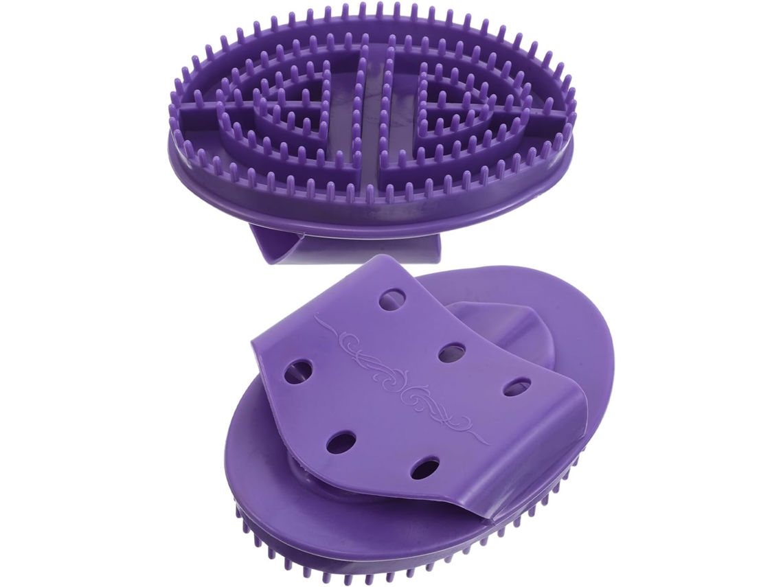 Conjunto De 2 Escovas Corporais Portáteis Minkissy Com Aplicador Para Costas, Pernas E Cabelo Ferramenta Esfoliante Para
