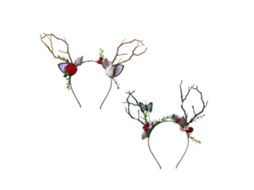 Laxiscreed Conjunto De 2 Luzes De Natal Com Temática Florestal, Alce, Rena E Faixa Iluminada Para Decoração Festiva