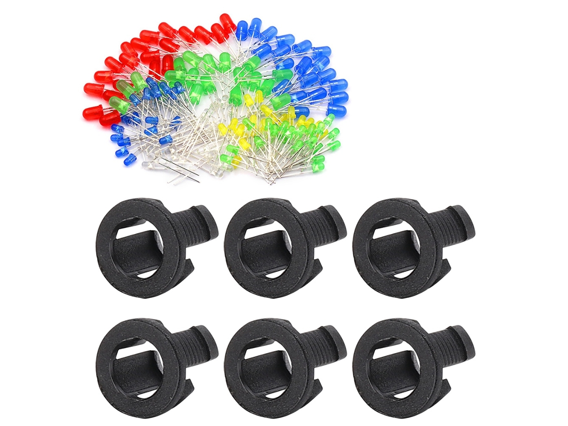 Laxiscreed Holder Para Leds De 5mm - Acessório Eletrônico Compatível Com Diodos Led