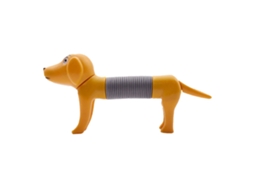 Tubos Pop Ats para Cães e Crianças - Alívio do Estresse, Mudança de Forma, Desenvolvimento da Coordenação Motora Fina, Brinquedo Sensorial para Autismo - Cinza
