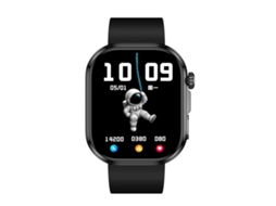 Smartwatch Com Tela Hd Sensível Ao Toque De 1,88 Polegadas E Chamadas Bluetooth Mdug (pulseira De Silicone Preta)