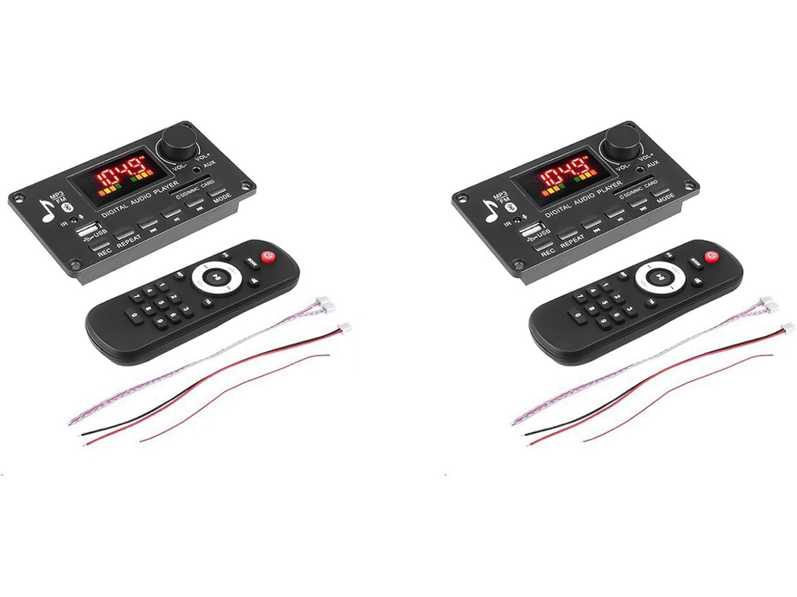 Leitor de Mp3 com Tela Colorida Dupla, Placa Decodificadora e Amplificador de Gravação de 2x40w. SFUSHOS