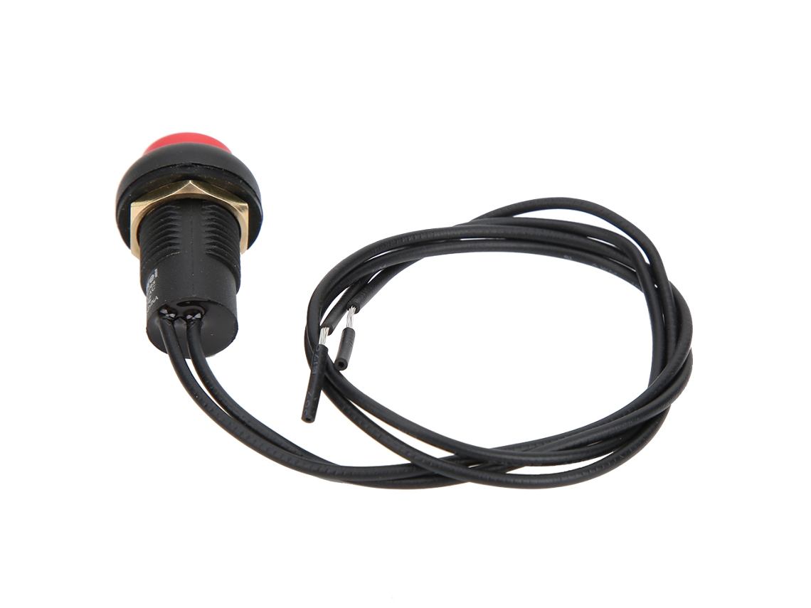 Chave De Pressão Redonda À Prova D'água 12mm Com Luz Auto-bloqueio A4127