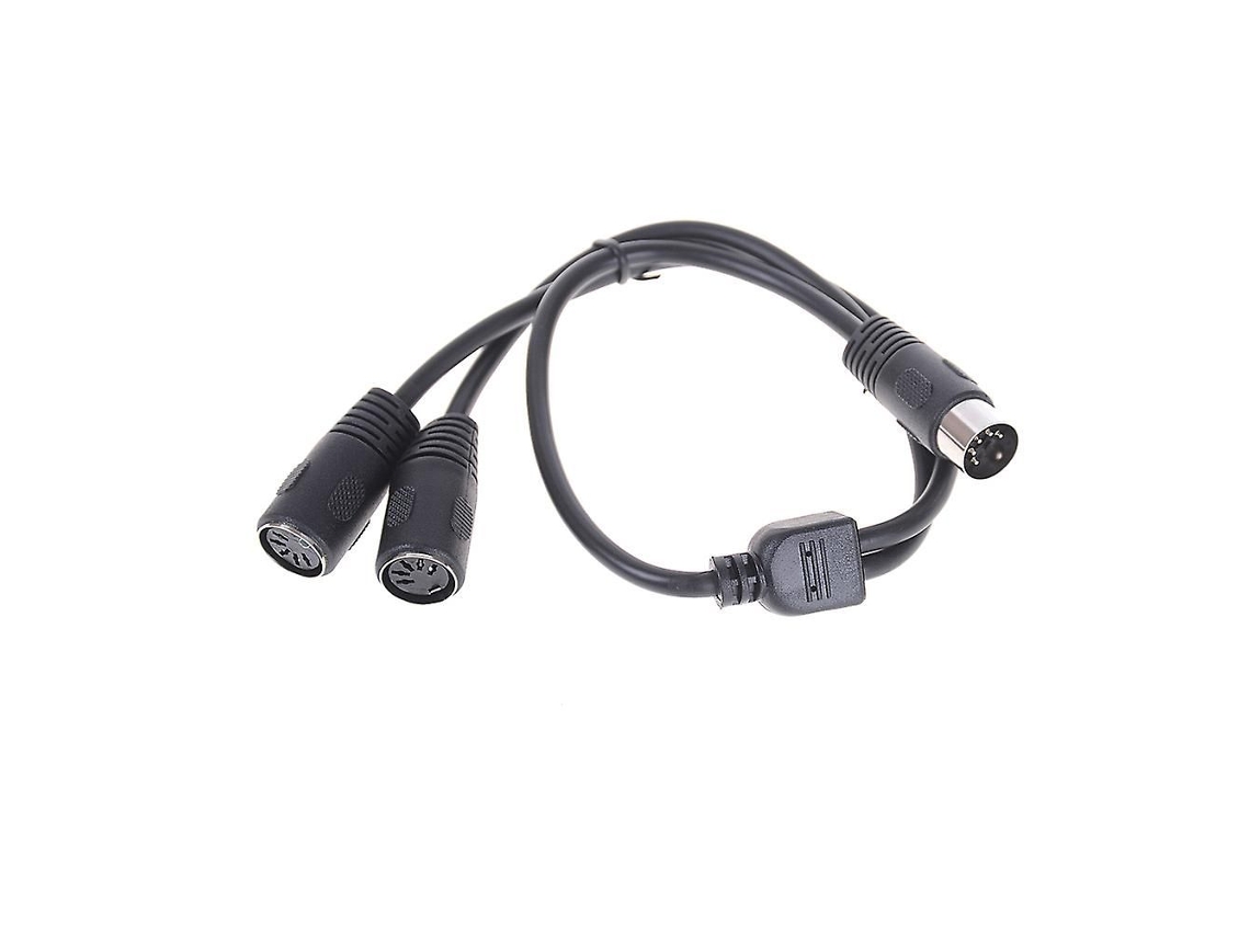 Cabo adaptador divisor DIN MIDI Y de 5 pinos (1 macho para 2 fêmeas) 50 cm Shytmv Slowmoose