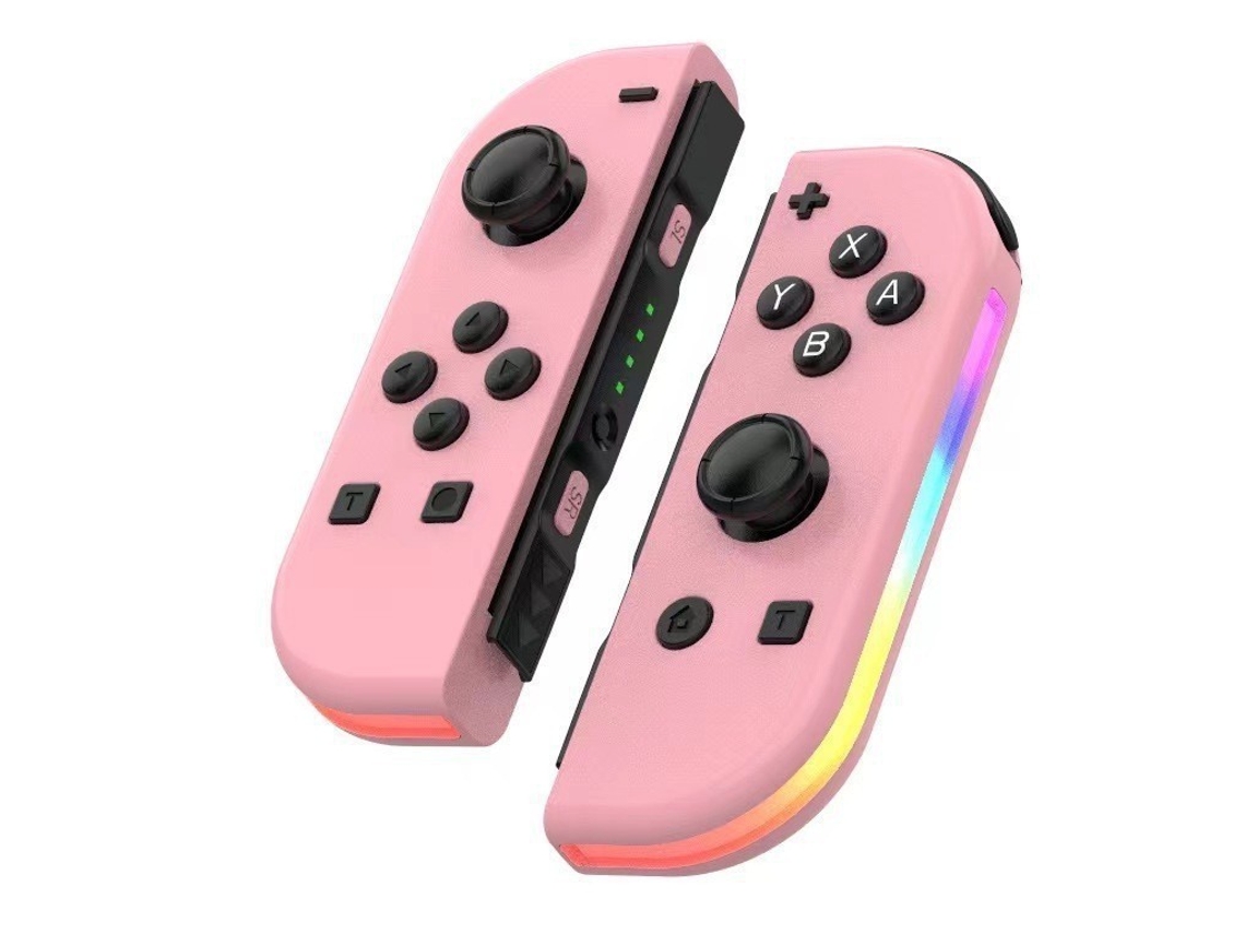 Controls de Jogo Joy Con Esquerdo e Direito do Switch AJc Double Pink YUNZII (sem Alça de Pulso)
