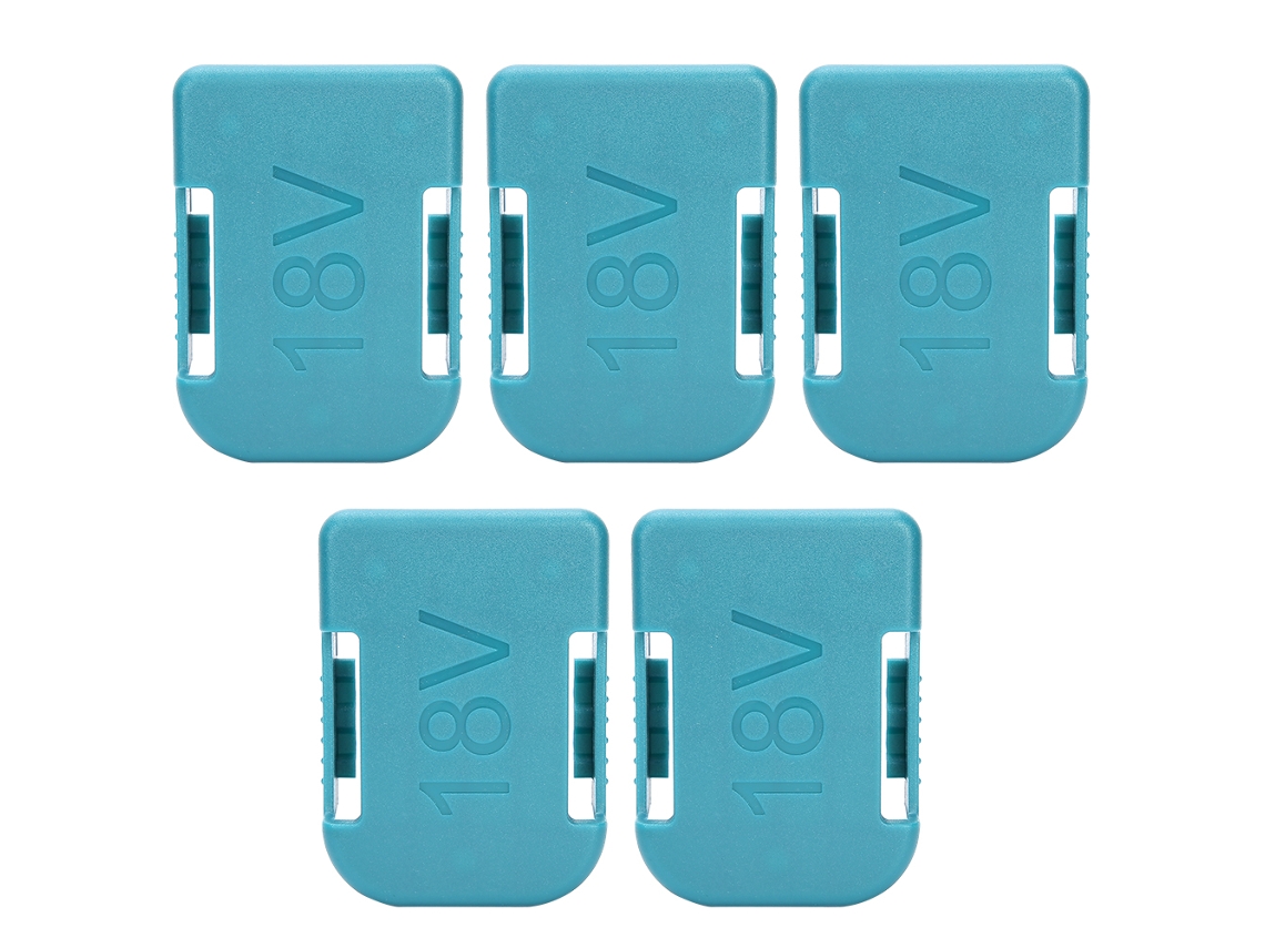 Aetheria 5pcs Ranura de Suporte de Bateria Lithium 18v Dustproof para Bosch Green