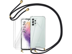Correia Protetores para Samsung Galaxy A73 5G HONGWE. Tecido