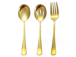 Conjunto de Talheres para Buffet 2 Colheres de Serviço e 2 Garfos RNEMITERY