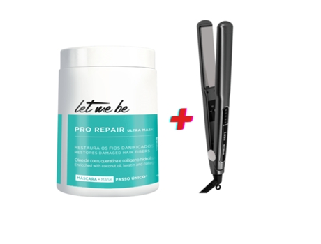 Kit Botox Orgânico 1Kg Passo Único Pro Repair Prancha Lizze Extreme LET ME BE