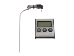 Yuru termômetro Digital de Carne com Sonda e Alarme para Cozinha Churrasco Bbq Grelha Temporizador Lcd C/f