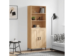 Vidaxl Armário Alto 69,5x34x180 Cm Derivados De Madeira Cor Sonoma