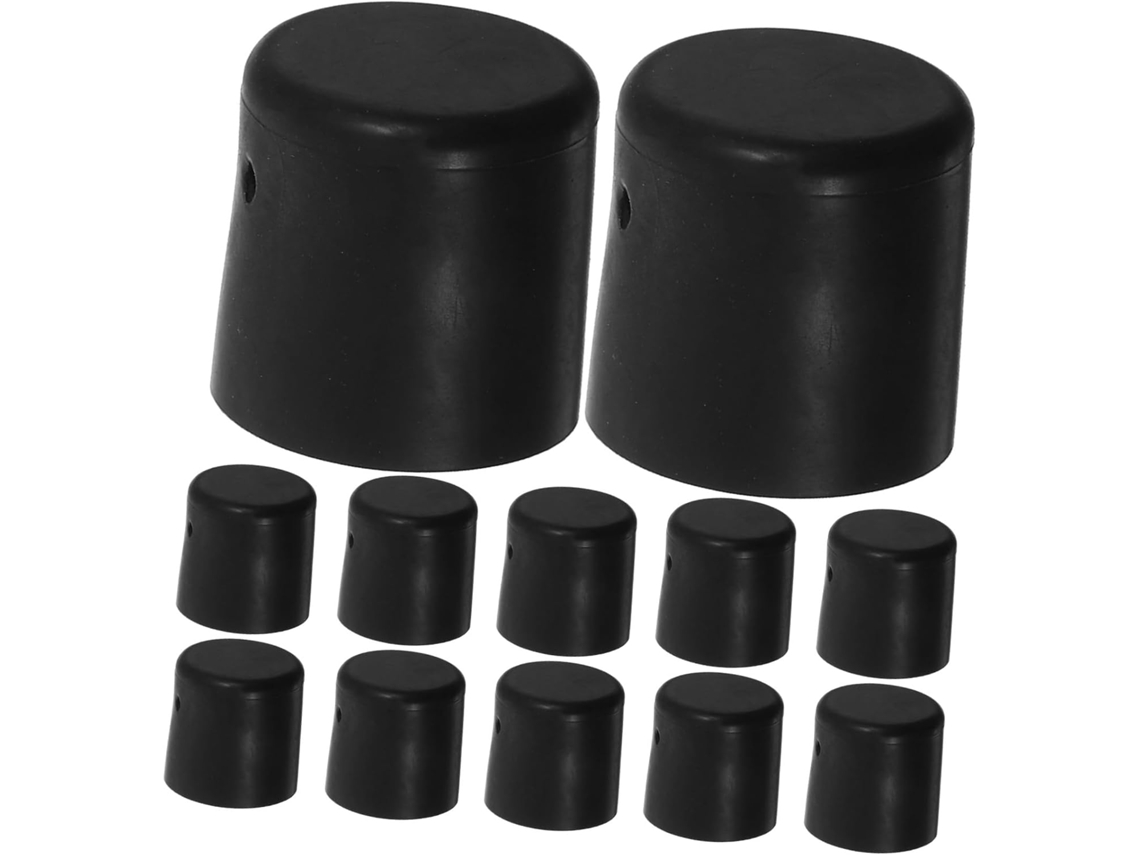 Ukcoco 64-protetores De Pés Cadeira Mesa Em Pvc Preto