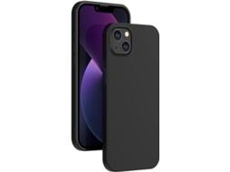 Capa Protetora Bordas Quadradas para iPhone 13 HONGWE. Textura Macia Preto