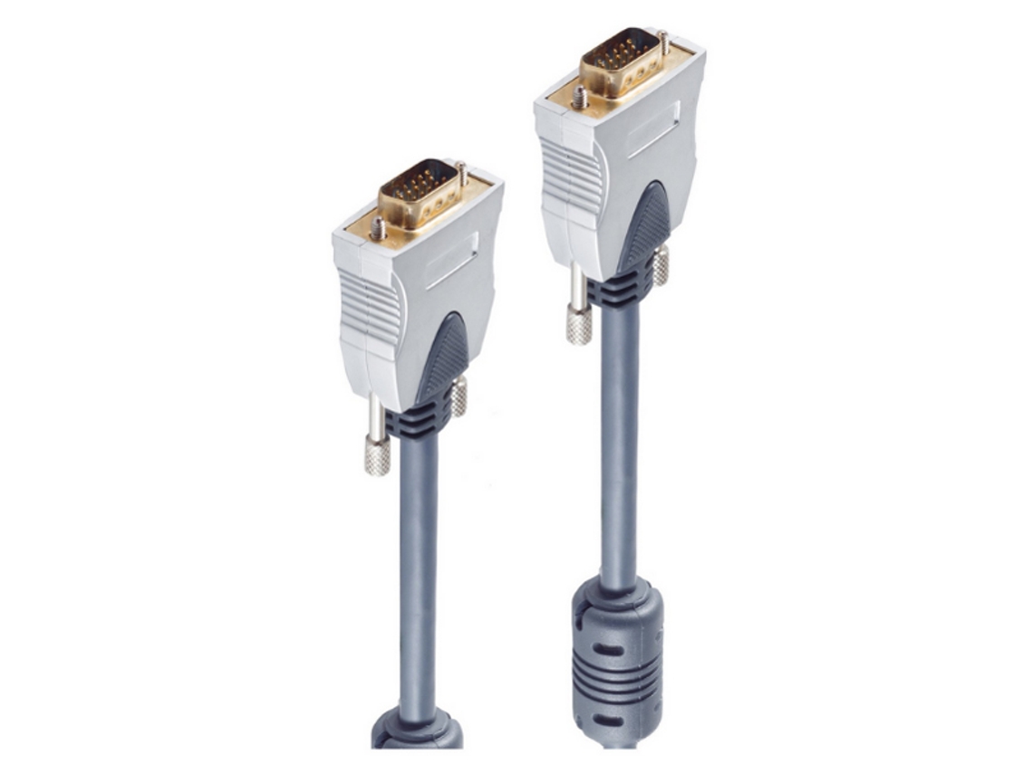 Cabo de Vídeo Profissional SHIVERPEAKS Plugue Vga de 15 Pinos -