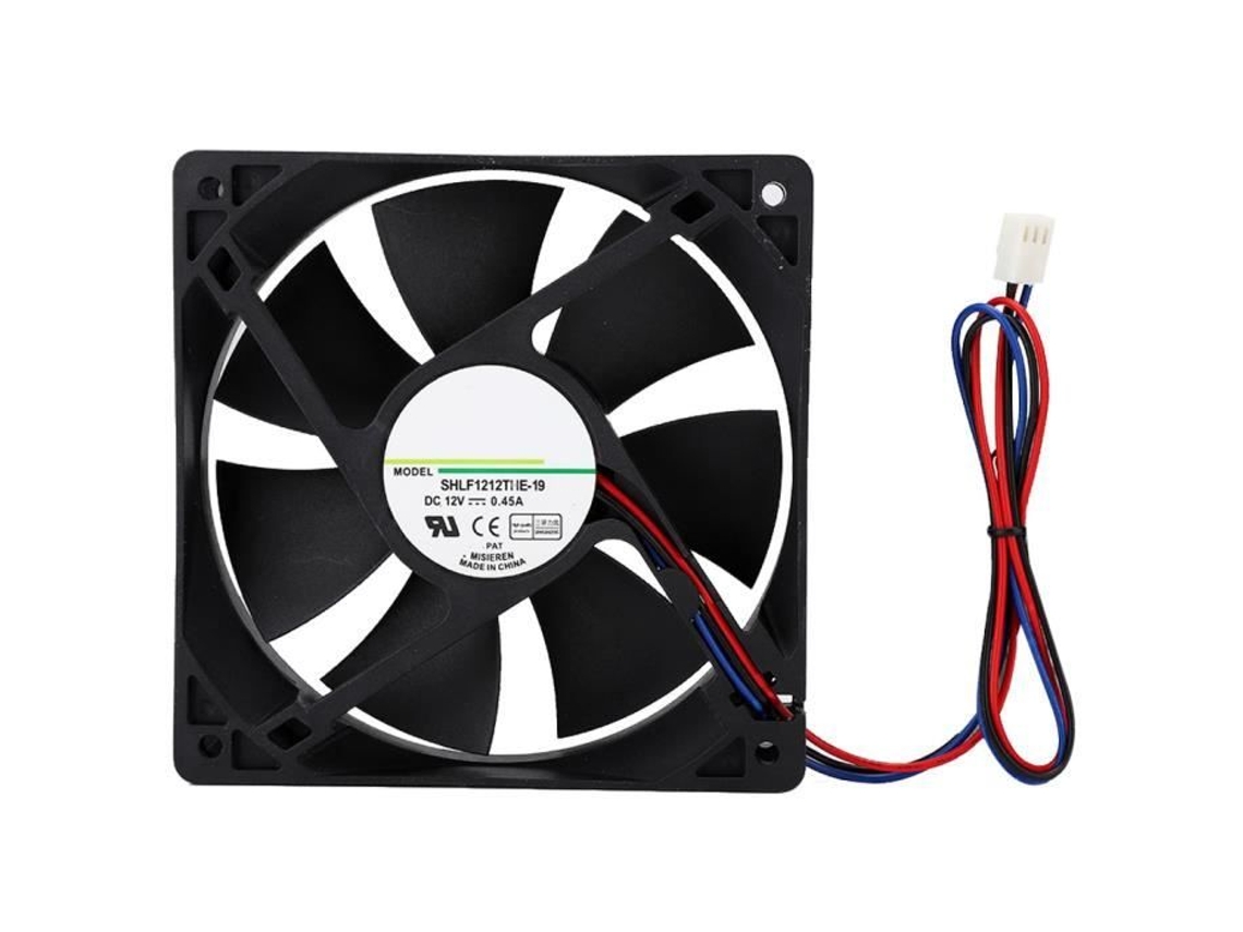 Ventilador de Refrigeração Industrial HURRISE Shlf1212The-19 12V 0 45A 3000 Rpm 69Cfm