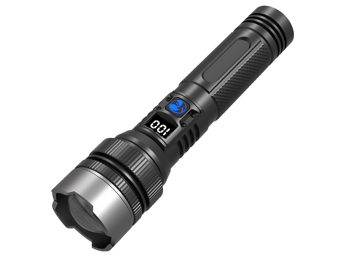 Lanterna Led Chronus Com Foco Ajustável Lcd Recarga Usb-c E Ip67