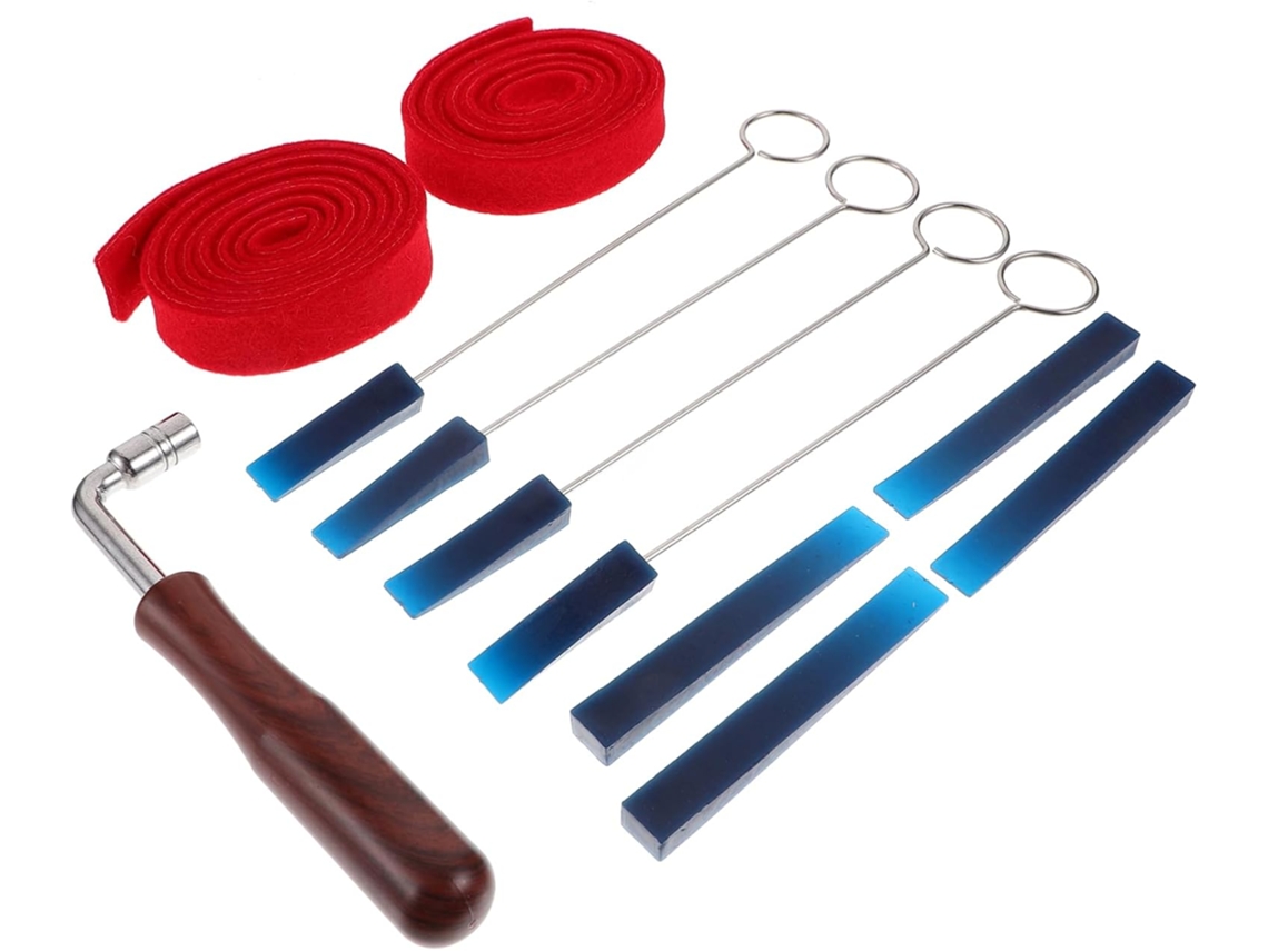 Kit De Martelo E Ferramentas Para Afinação De Piano Com Chave De Afinação