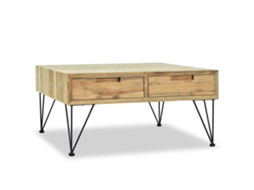 Mesa de Centro em Teca Maciça 80x80x40 Cm MAISON EXCLUSIVE