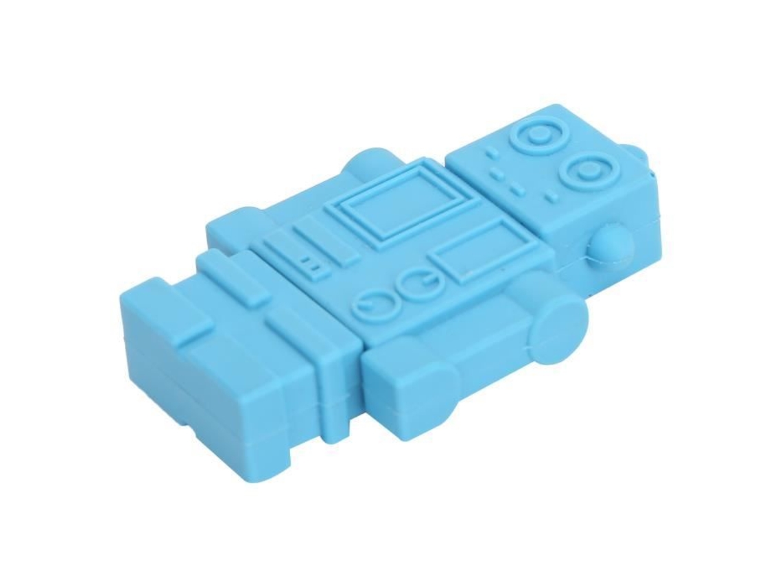 HURRISE Usb Flash Drive Disk Blue Robot Appearance High Speed Storage Bulk Flash Drive Memory Device