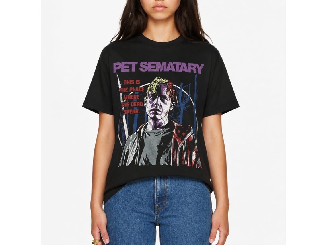 Rockinstone Pet Sematary Movie This Is The Place Black Adult T-shirt Size:l