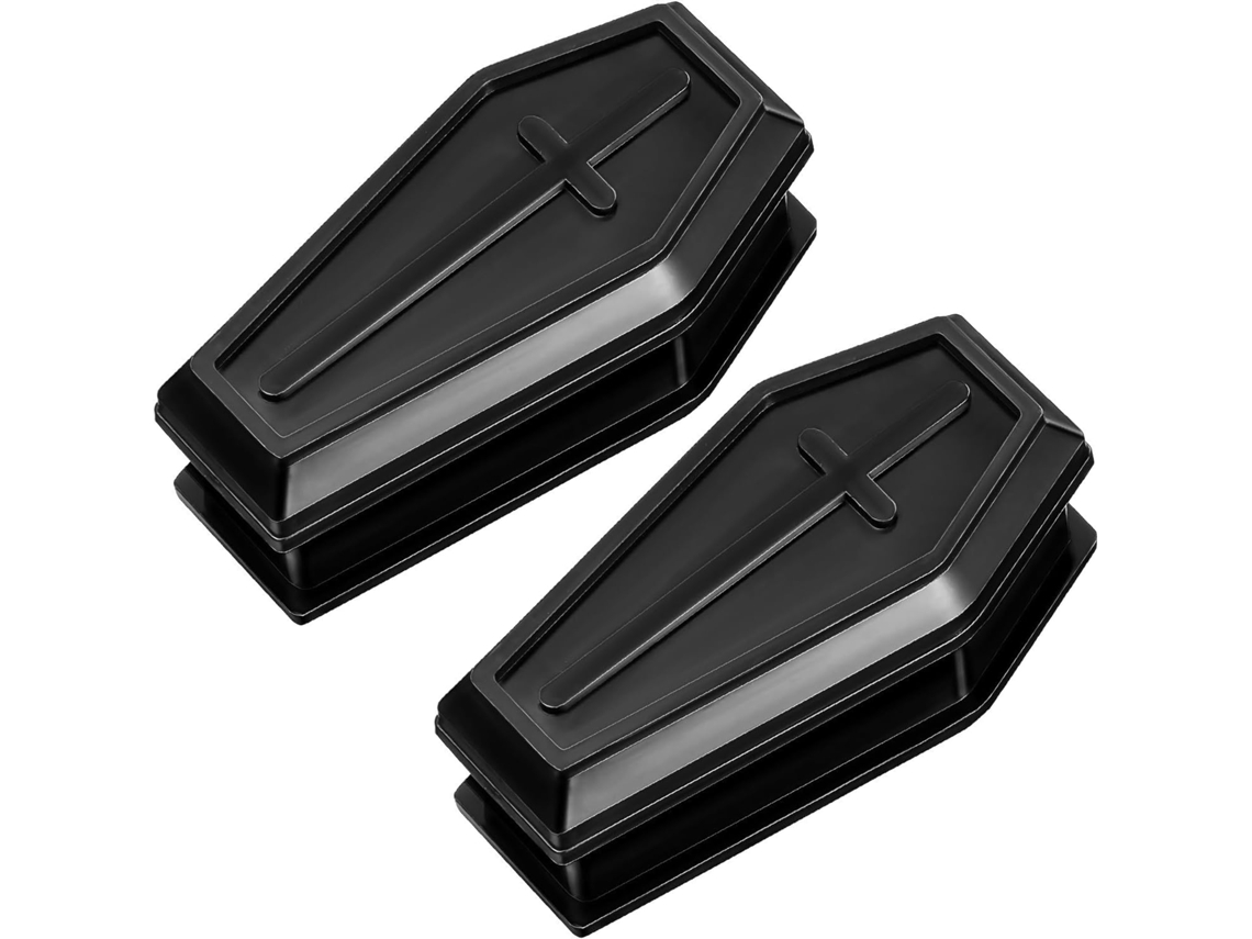 2 Tampas De Caixa De Doces Em Formato De Caixão