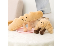 Primerox brinquedo de Pelúcia de Pão Croissant Travesseiro de Alimento Fofo Macio Presente