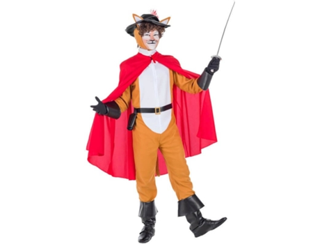 Fato de Homem DISFRAZZES Gato Das Botas (Tam: XL)