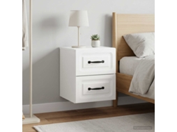 Vidaxl Gabinete De Canto Montado Na Parede 2 Unid. Branco Brilhante