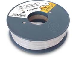 Cabo de Antena METRONIC (Coaxial - 25 m - Branco)