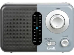Rádio a Pilhas KUNFT  KPR4173 (Cinzento - Analógico - FM/AM - Pilhas)
