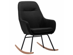 Maison Exclusive - Cadeira De Baloiço Tecido Preto