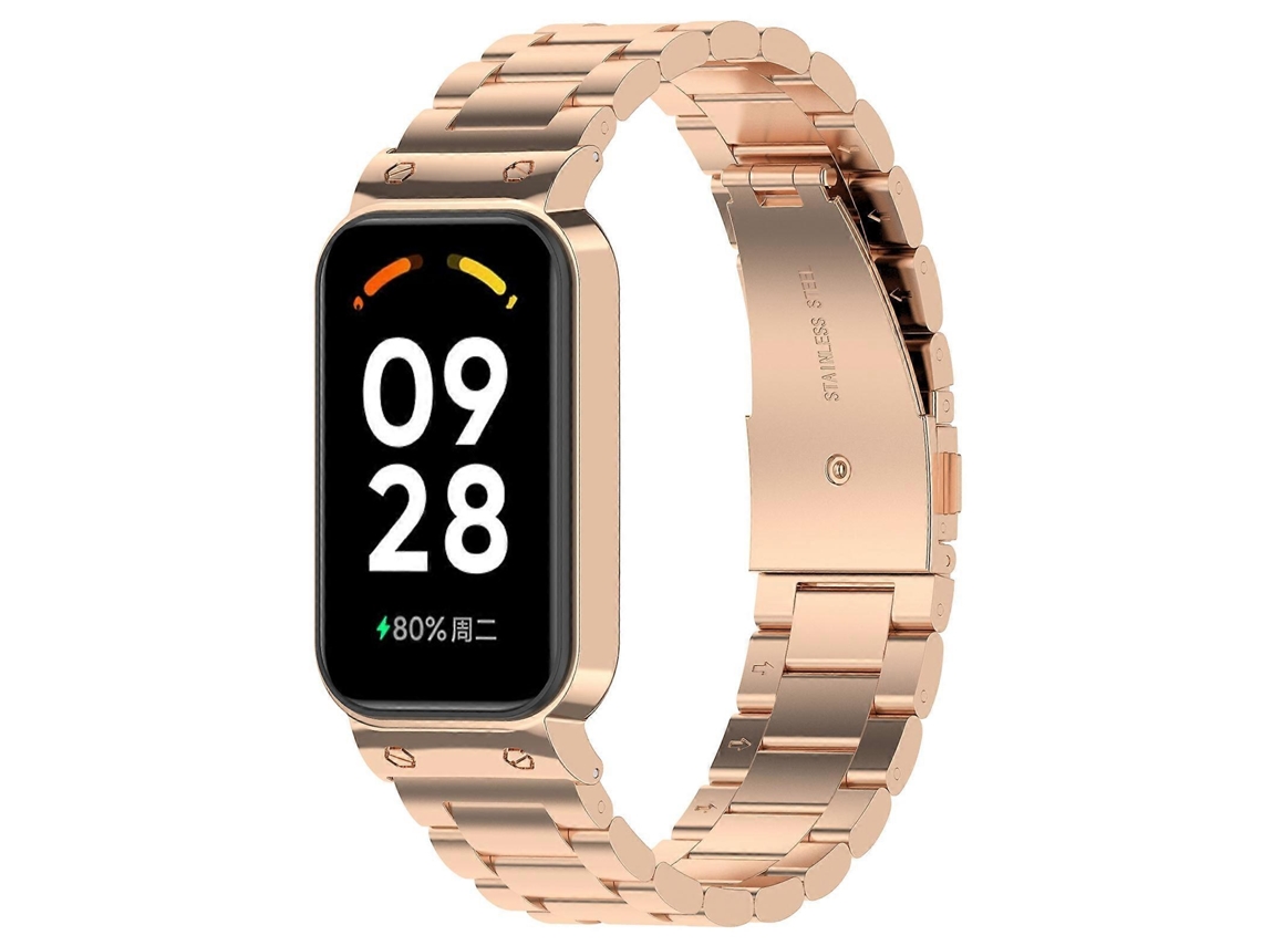 Pulseira De Aço Com Três Contas Para Redmi Band 2