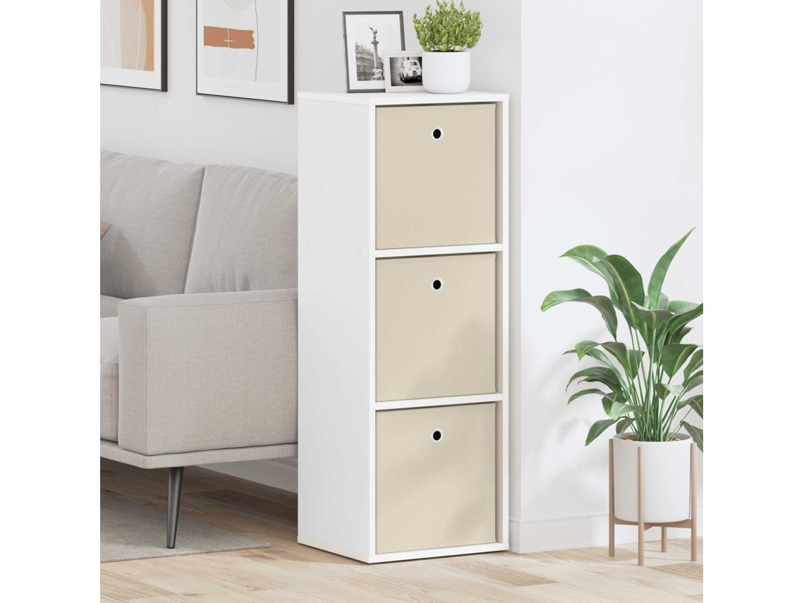 Vidaxl Buffet Com Gaveta Branco 35 X 32 X 99,5 Cm